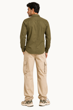 Utility Button-Down – Olive