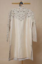 Men's Ivory Gold Embroidered Wedding Sherwani