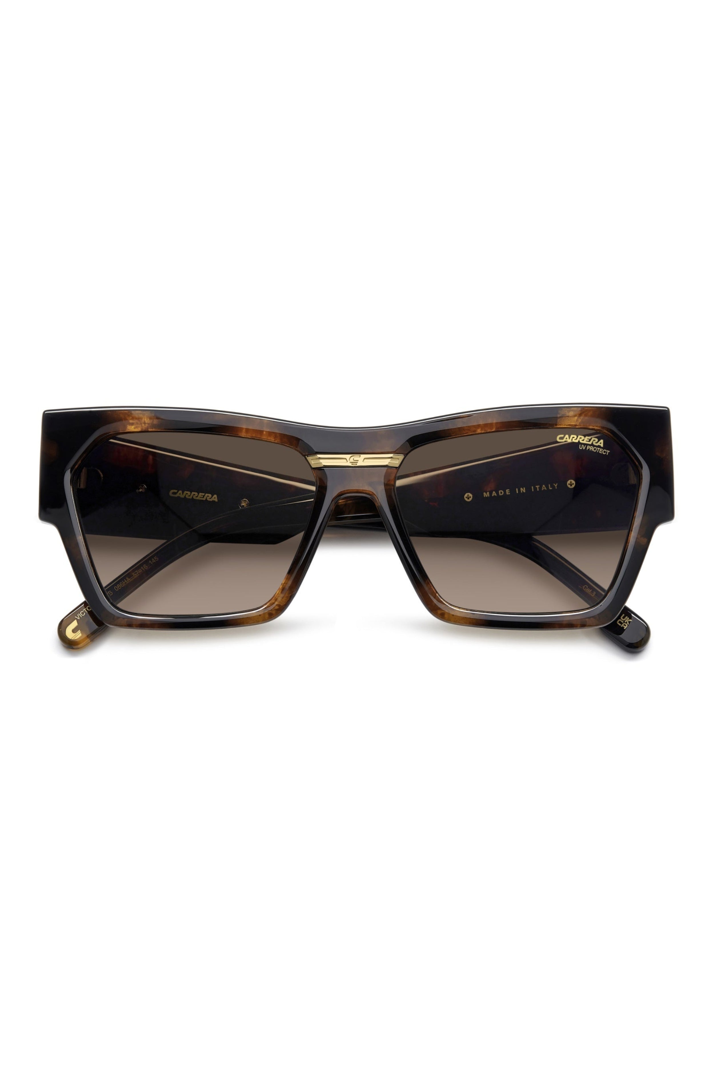 Carrera Bold Oversized Tortoise Shell Square Sunglasses