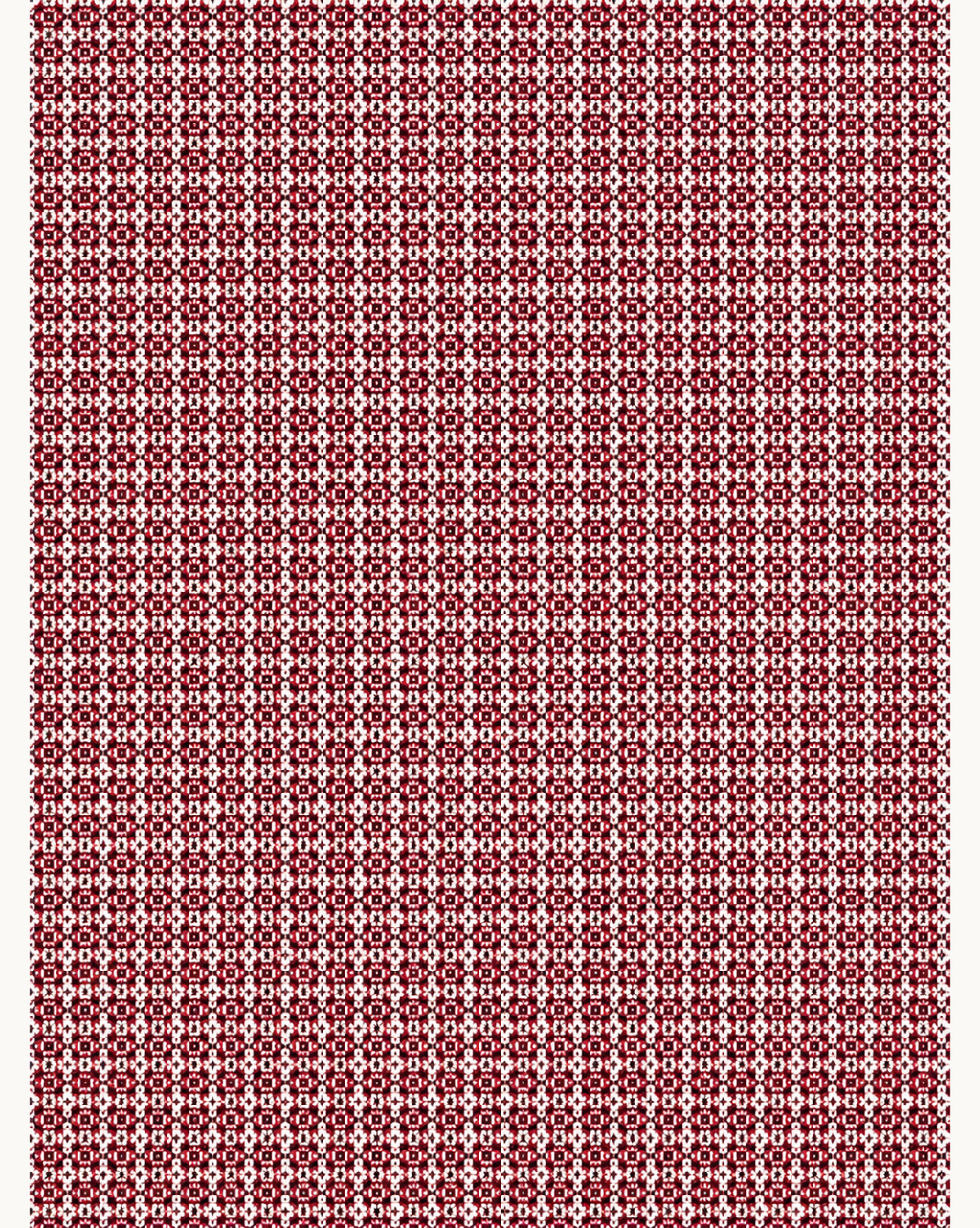 Maroon & White Geometric Micro-Print Formal Shirt