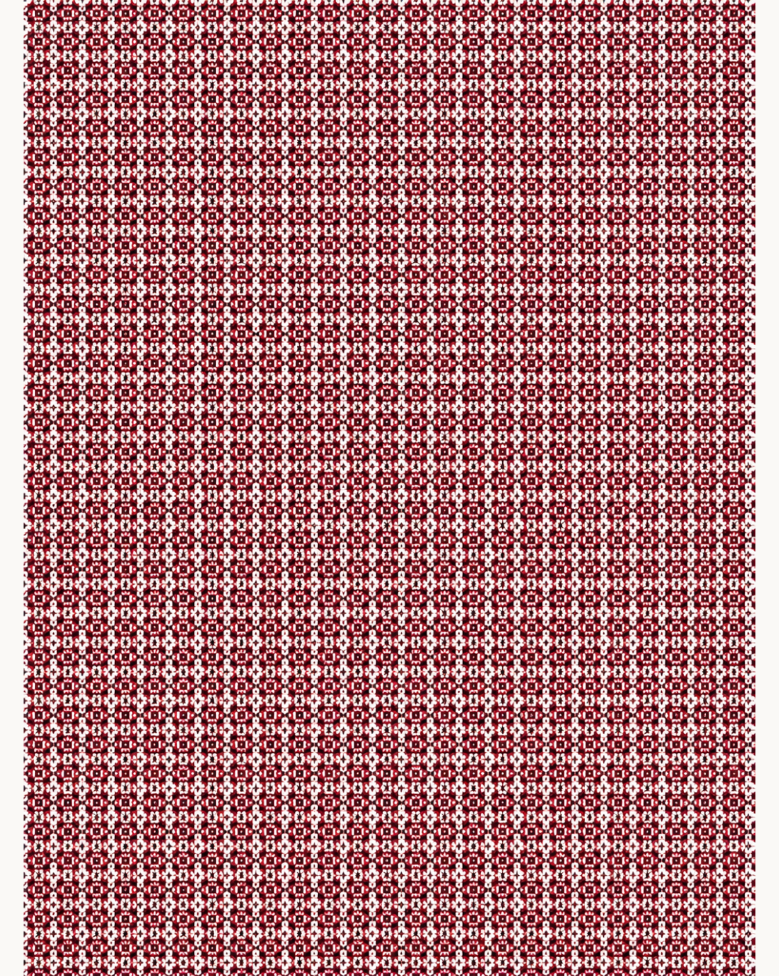 Maroon & White Geometric Micro-Print Formal Shirt