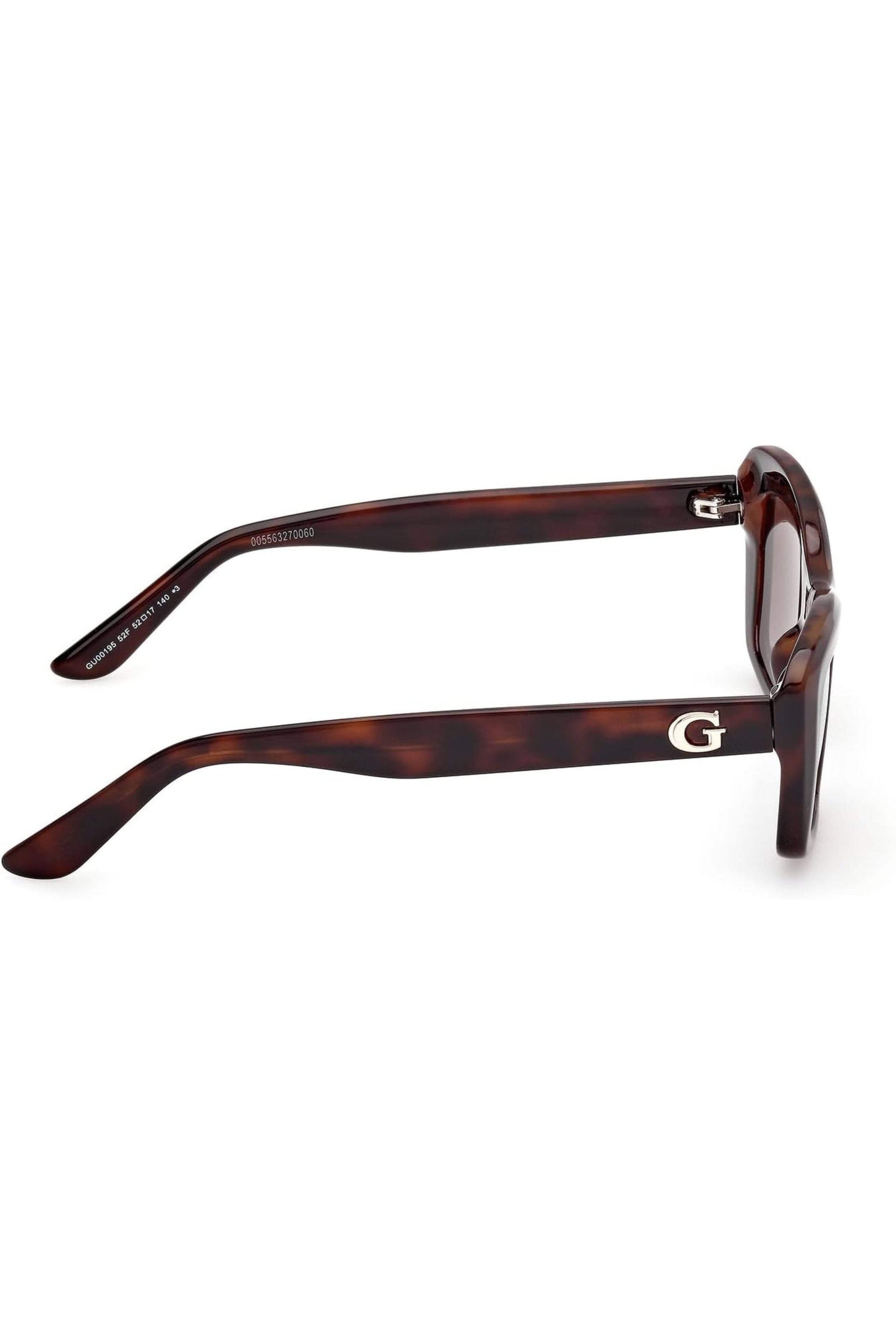 Rectangular Dark Havana Women's Sunglasses