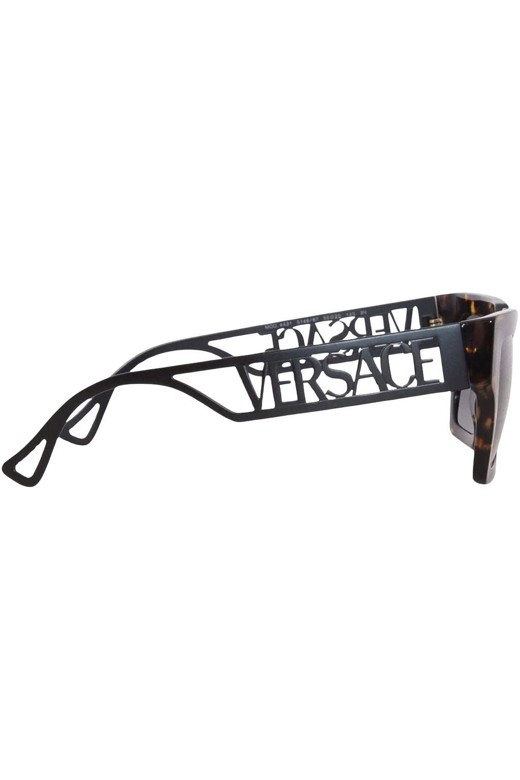 Versace Bold Geometric Tortoise Shell Sunglasses