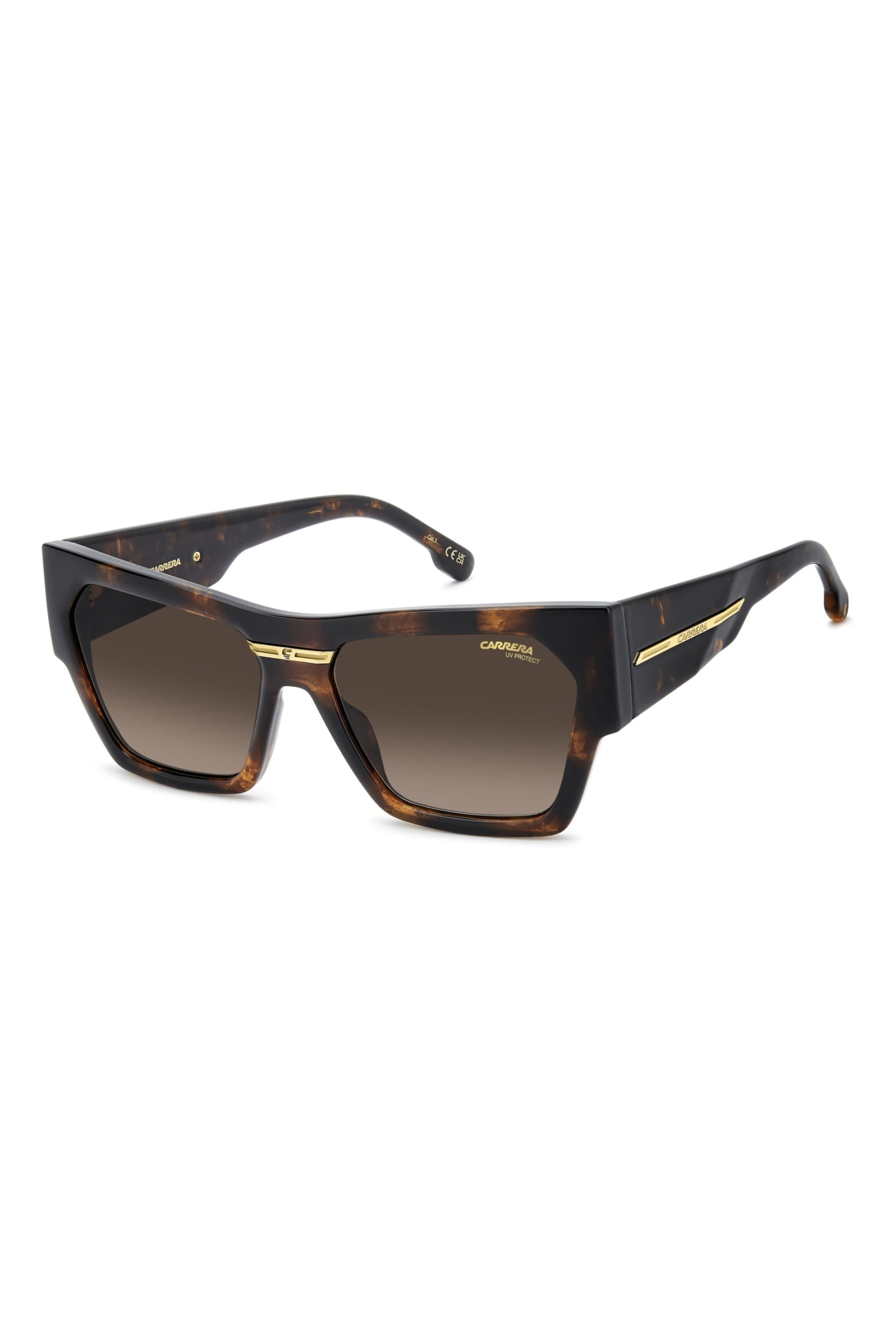 Carrera Bold Oversized Tortoise Shell Square Sunglasses