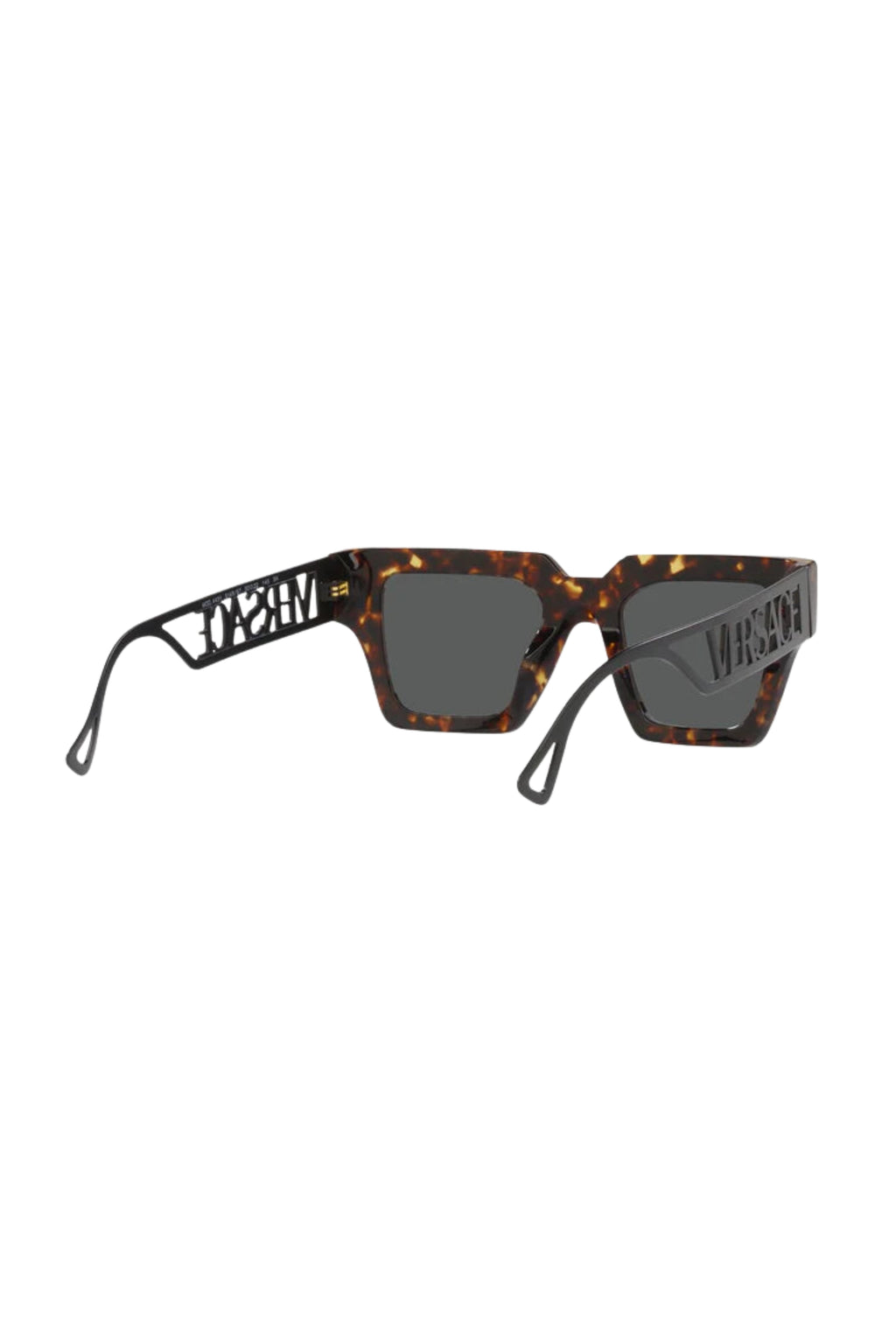 Versace Bold Geometric Tortoise Shell Sunglasses