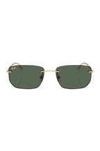 Rimless Arista Gold Sunglasses - Unisex