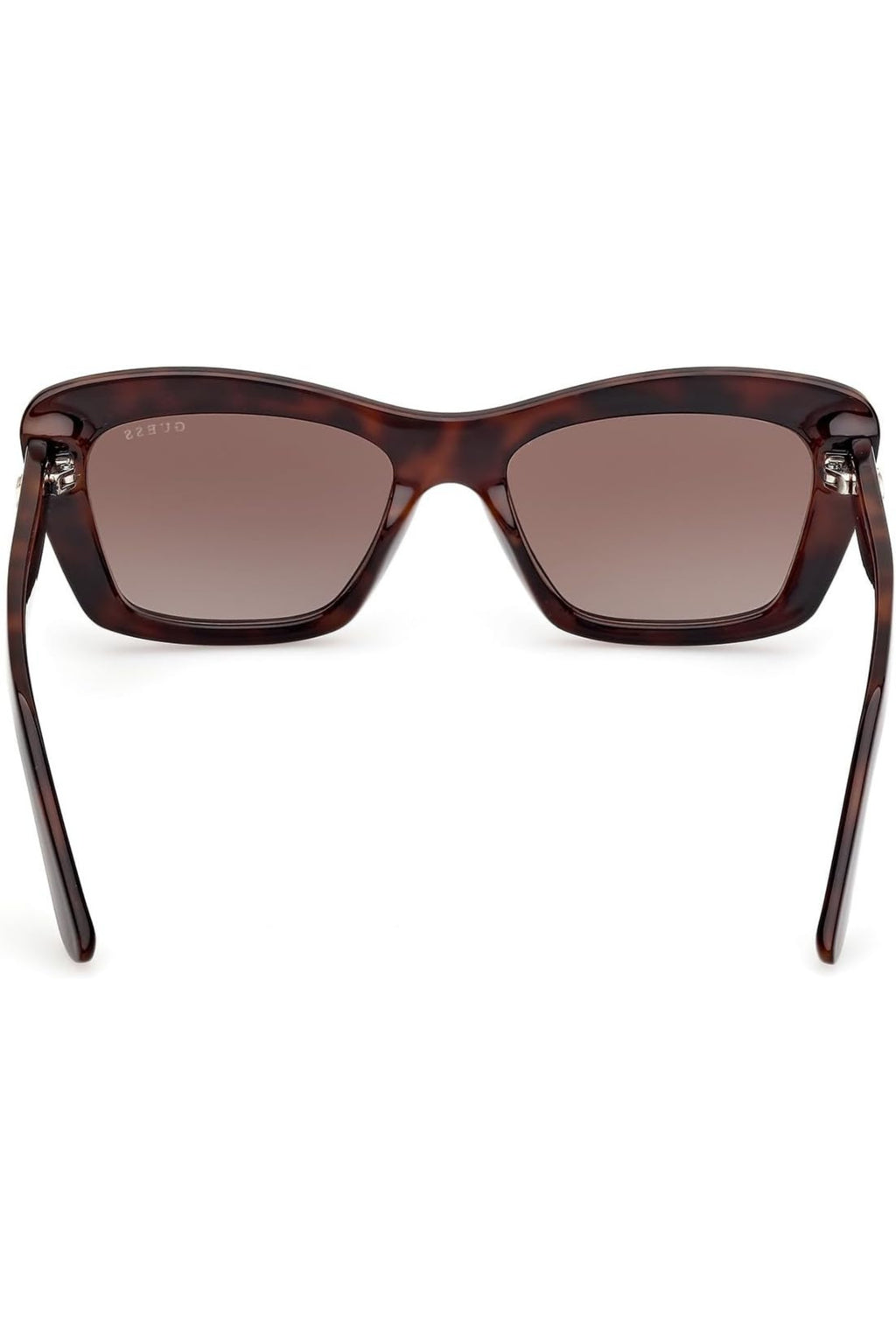 Rectangular Dark Havana Women's Sunglasses