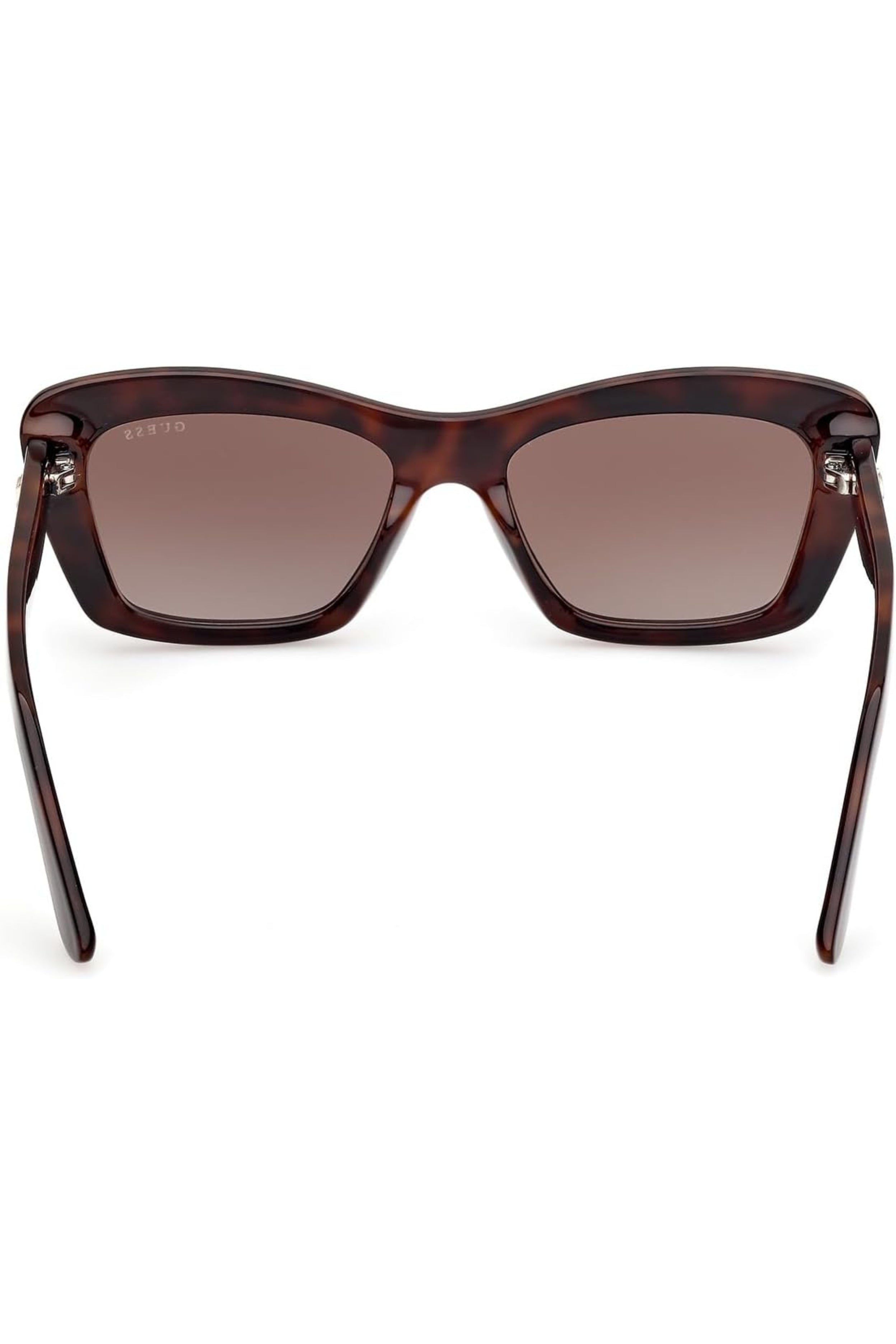 Rectangular Dark Havana Women's Sunglasses