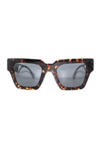 Versace Bold Geometric Tortoise Shell Sunglasses