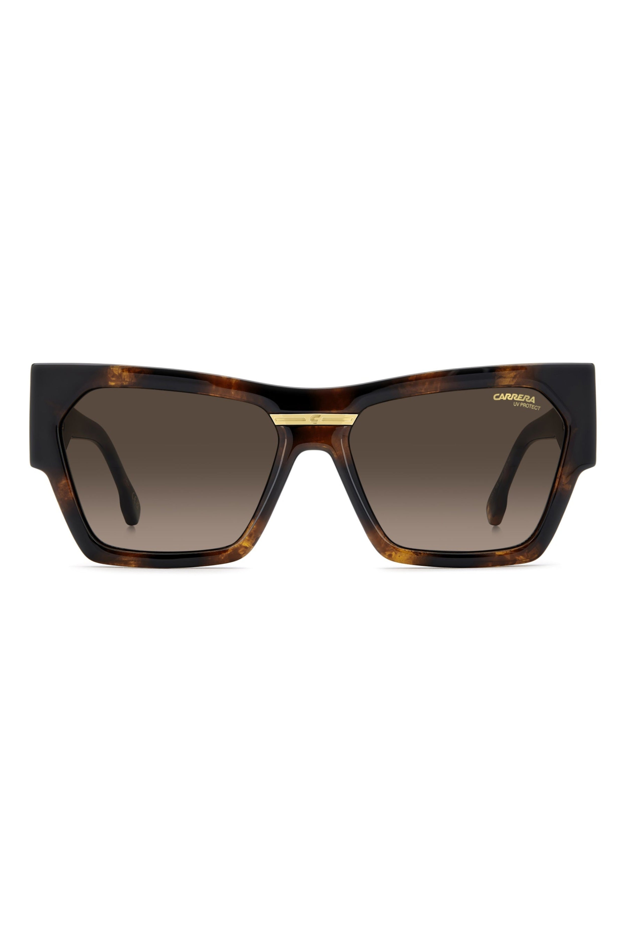 Carrera Bold Oversized Tortoise Shell Square Sunglasses
