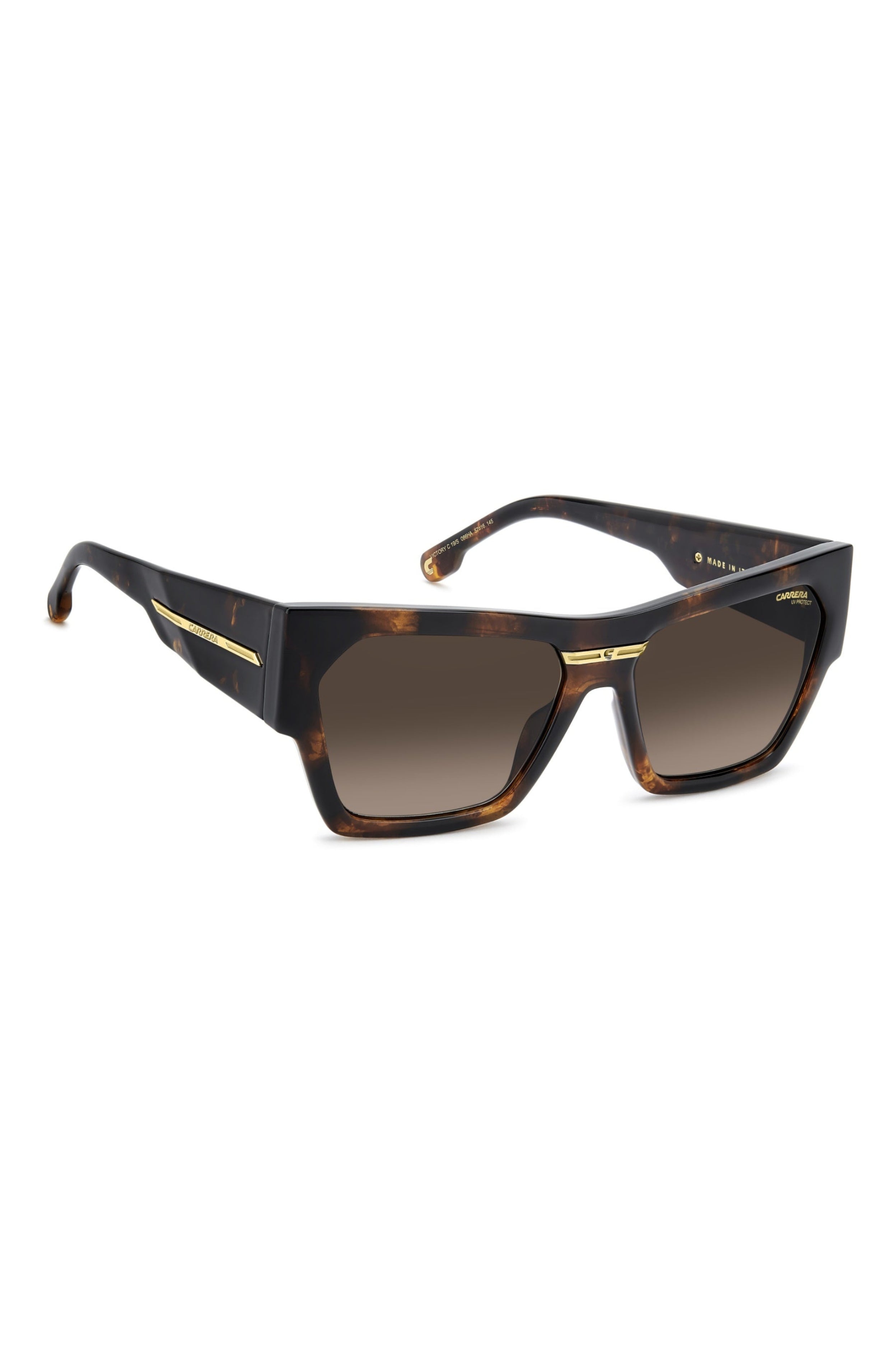 Carrera Bold Oversized Tortoise Shell Square Sunglasses
