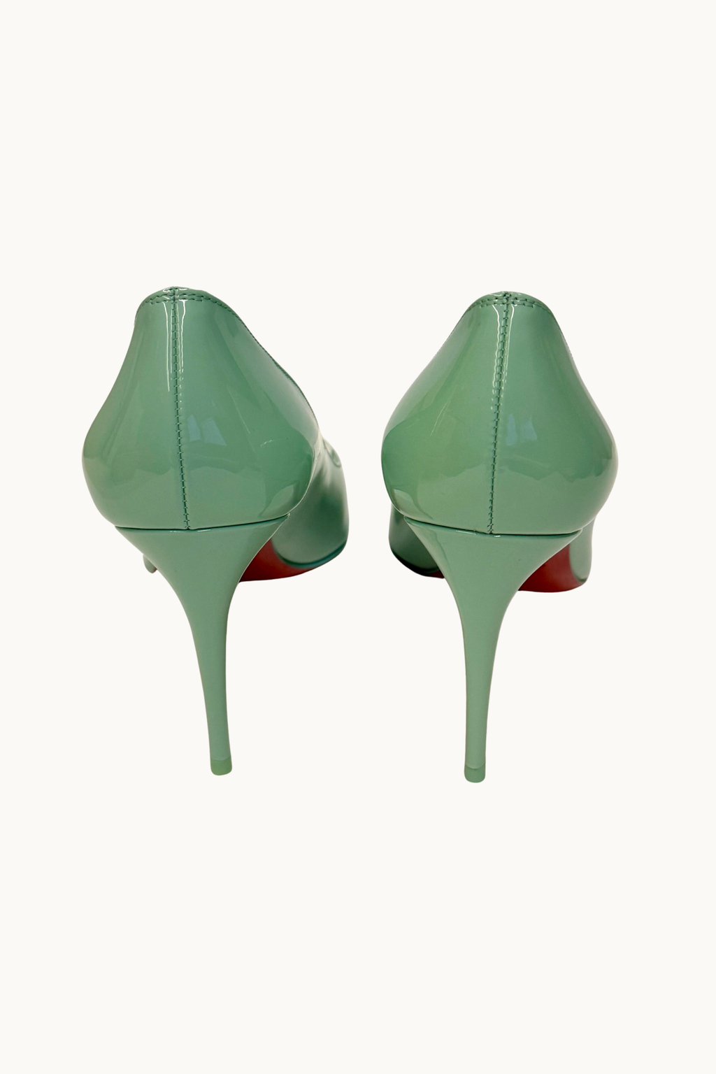 Kate 100 Patent Pumps Tiffany Blue Red Bottom