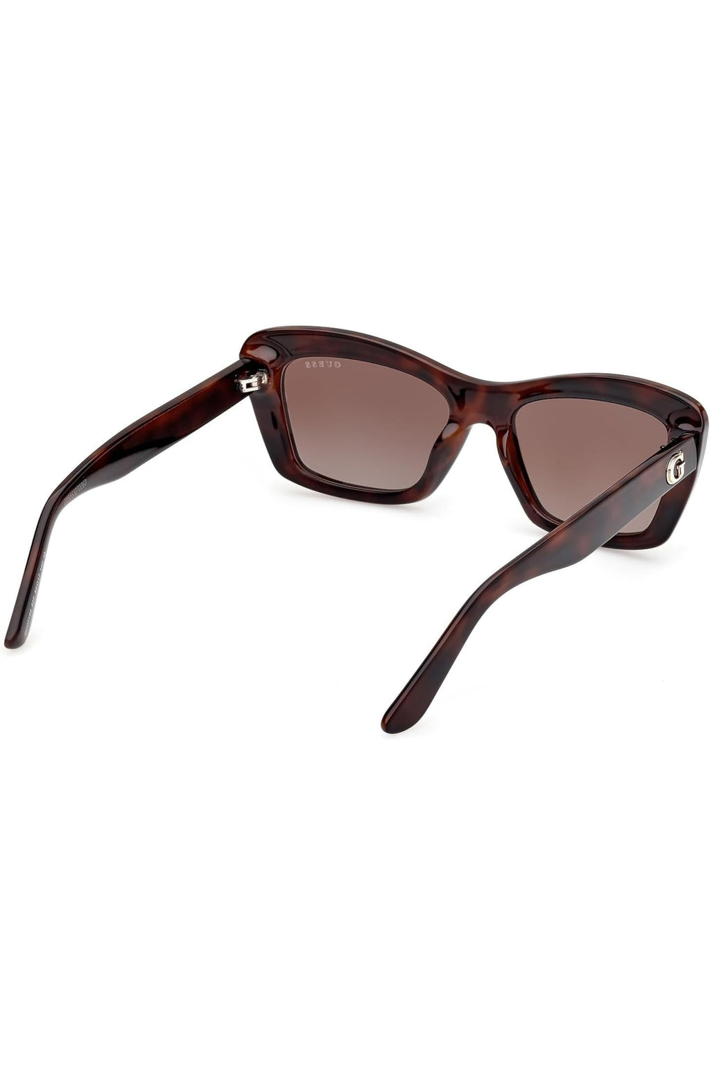 Rectangular Dark Havana Women's Sunglasses