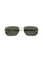 Rimless Arista Gold Sunglasses - Unisex