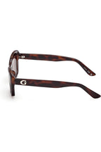 Rectangular Dark Havana Women's Sunglasses