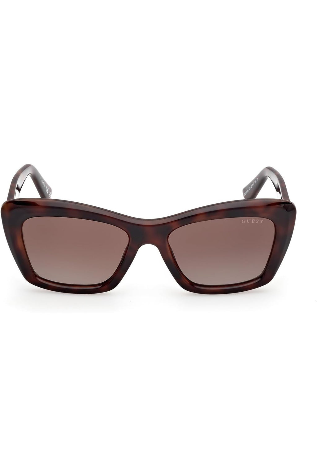 Rectangular Dark Havana Women's Sunglasses
