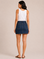Dark Indigo Jean Mini Skirt