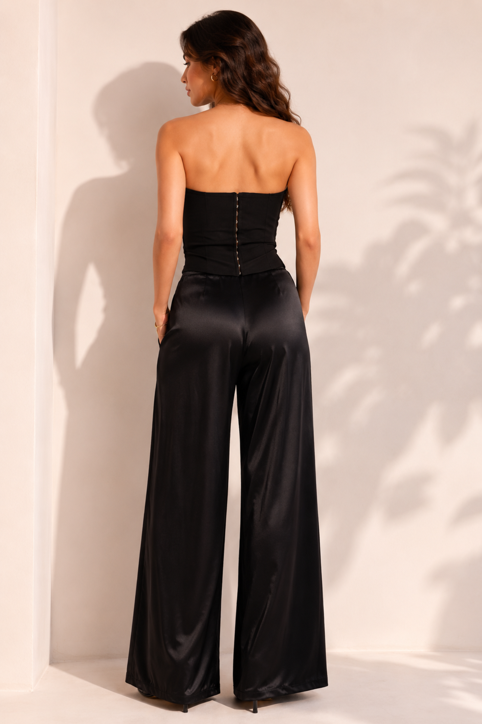 Strapless Corset Top – Black