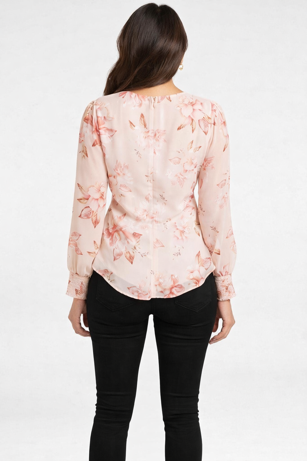Blush Bloom Peplum Top