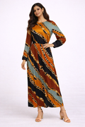Royal Baroque Chain Maxi Dress