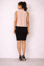 Sleek Tie-Neck Statement Top