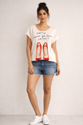 "Red Heels & High Hopes" Graphic Cotton Tee