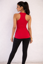 Crimson Red Racerback Tank Top