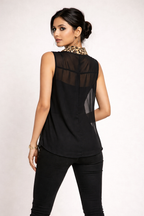 Urban Safari Sleeveless Chiffon Top