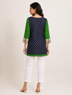 Ethnic Paisley Print Cotton Kurta