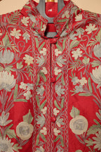Red Kashmiri Hand-Embroidered Jacket
