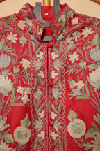 Red Kashmiri Hand-Embroidered Jacket