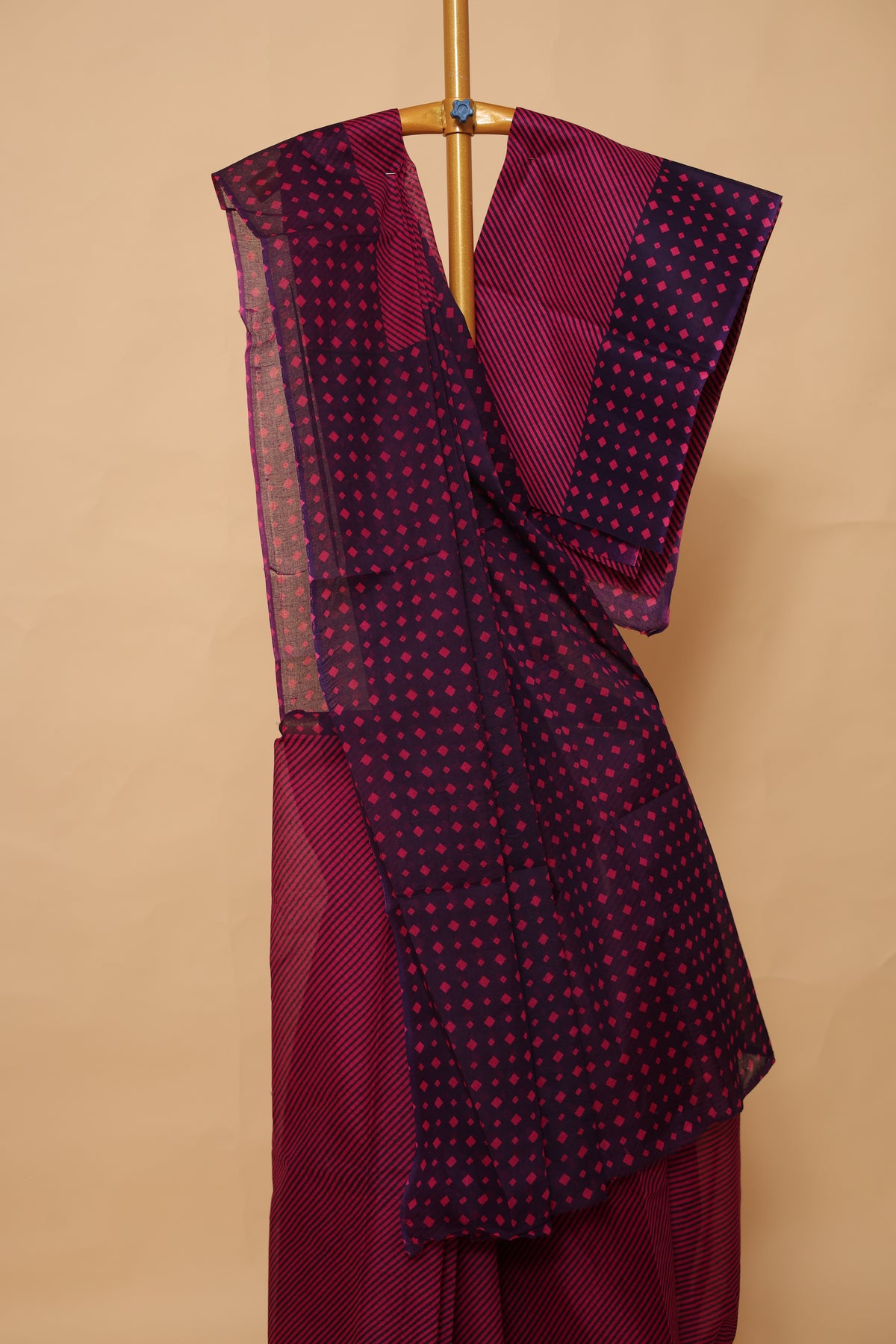 Pure Cotton Saree with Geometric Print
