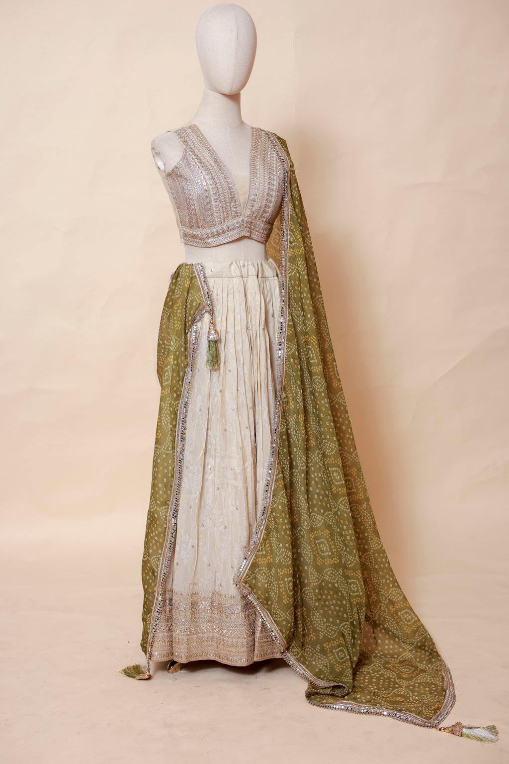 Olive Noor Lehenga Set