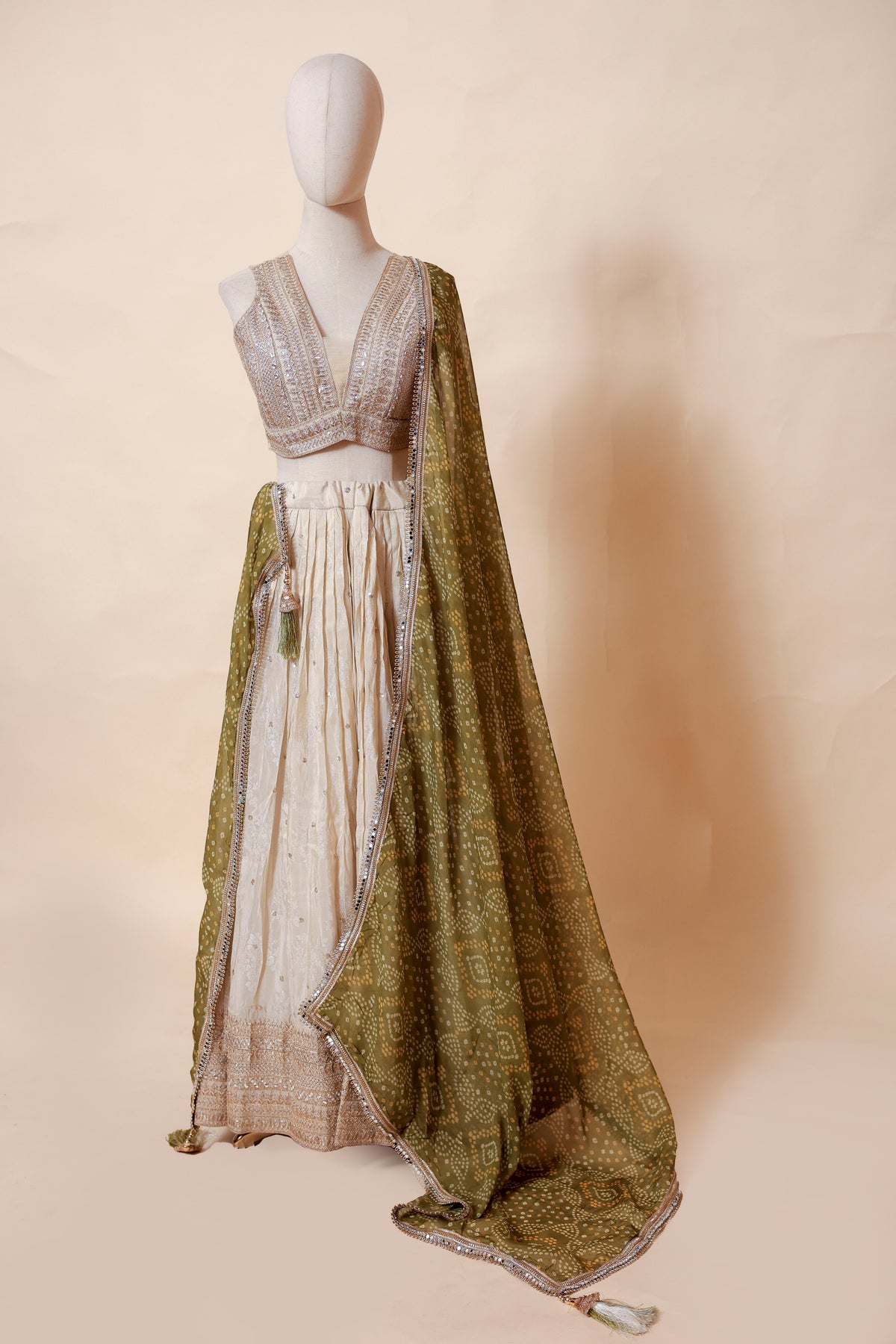 Olive Noor Lehenga Set