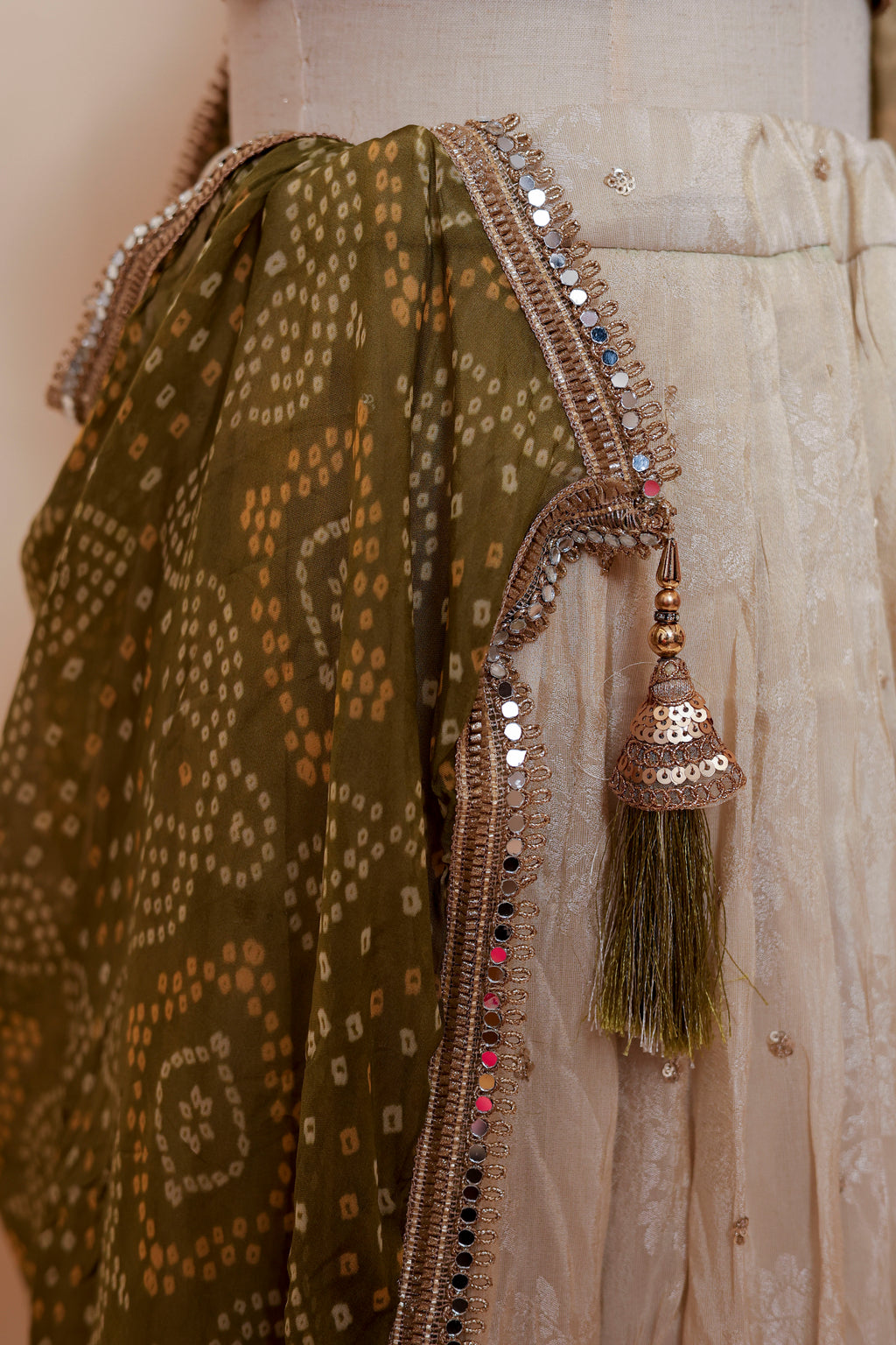 Olive Noor Lehenga Set