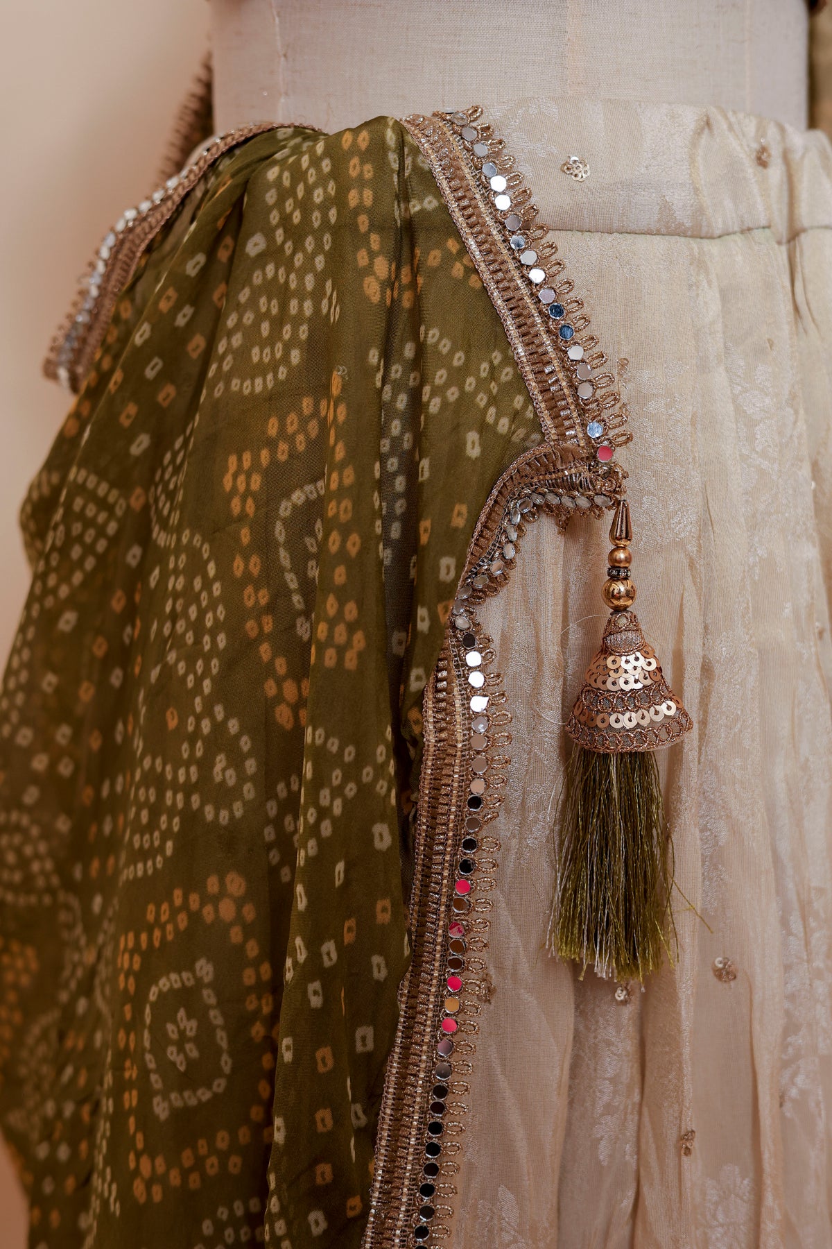 Olive Noor Lehenga Set