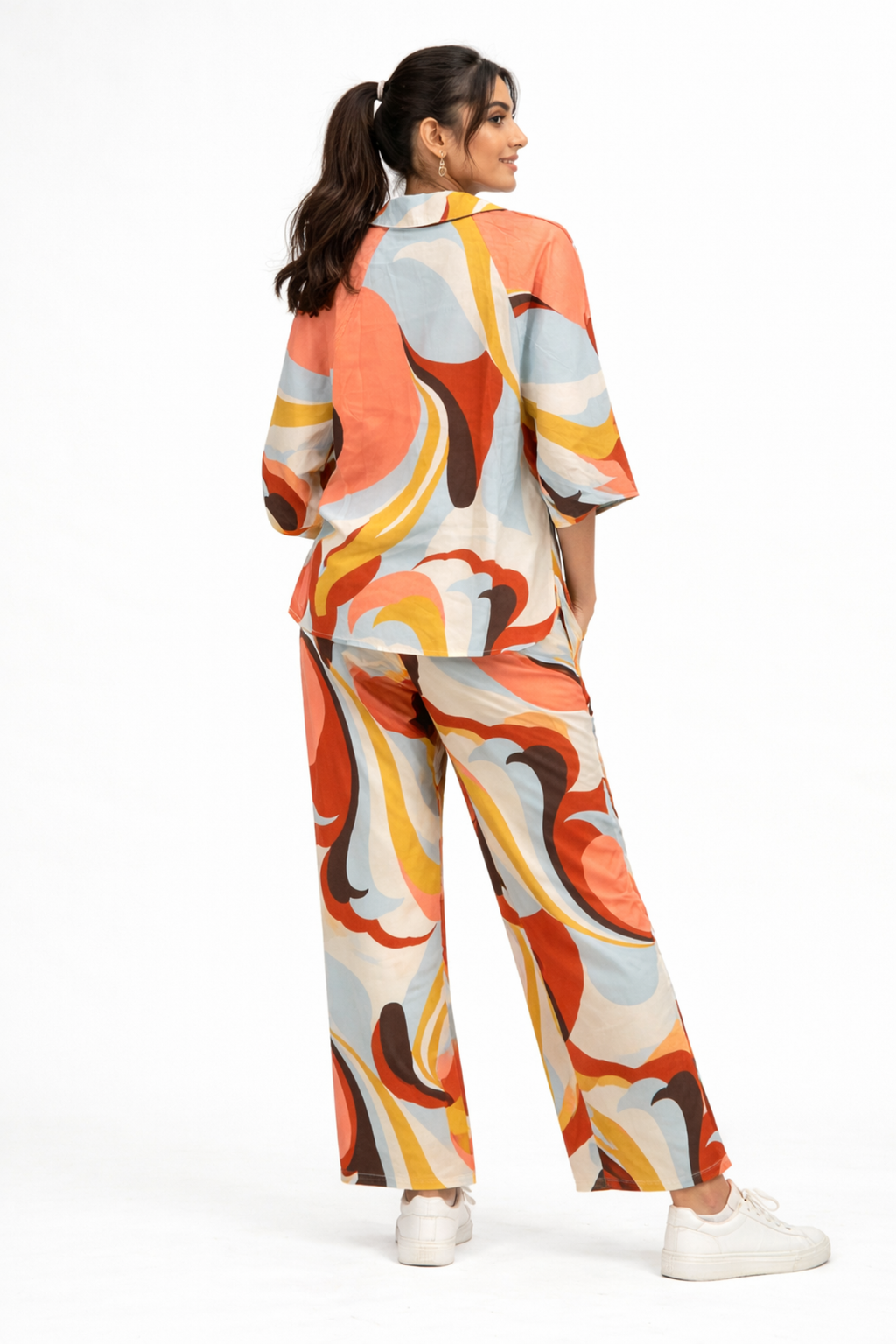 Vibrant Psychedelic Print Co-ord Set