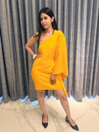 Sunshine Glow One-Shoulder Kaftan Dress