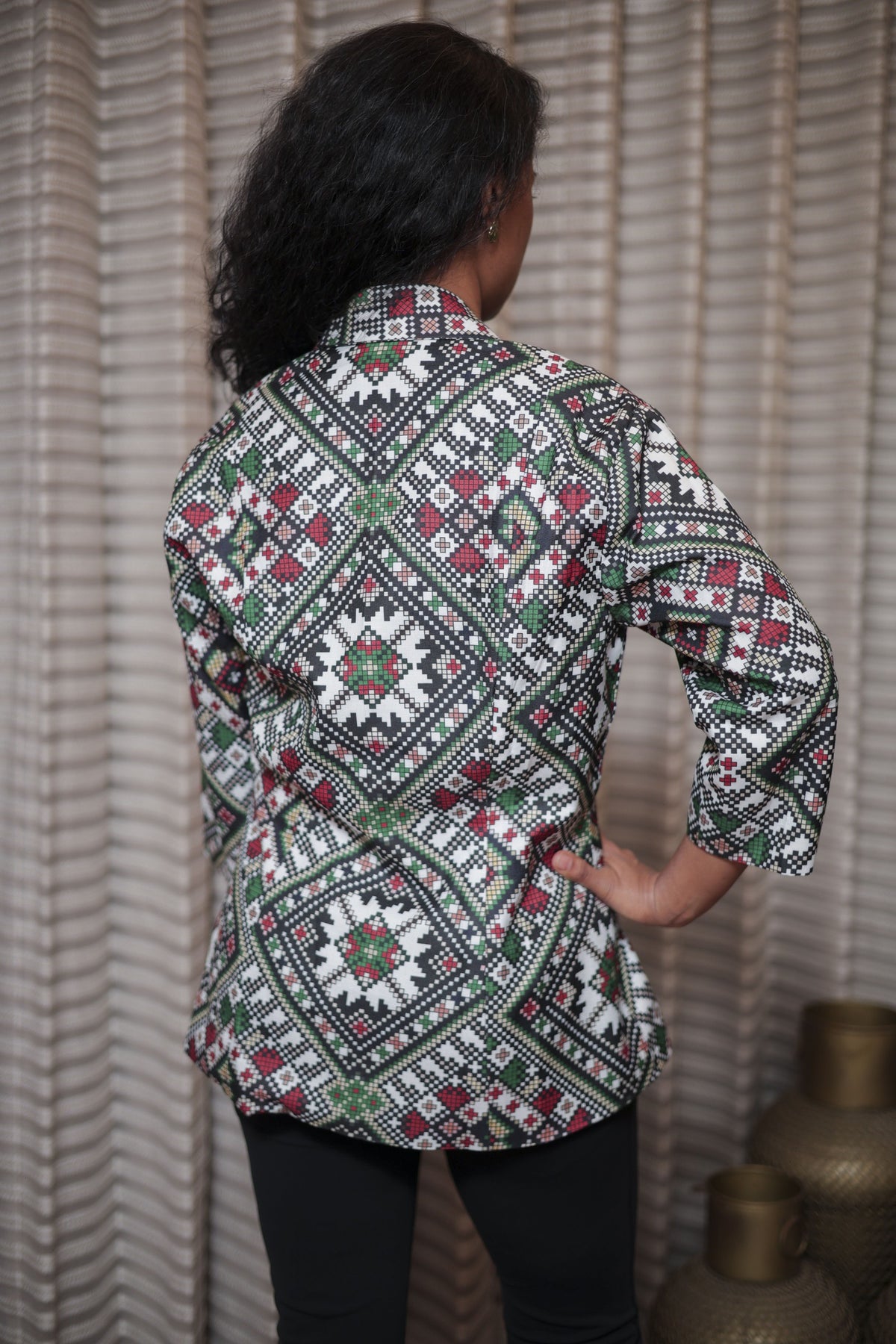 Modern Ethnic Fusion Blazer