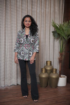 Modern Ethnic Fusion Blazer