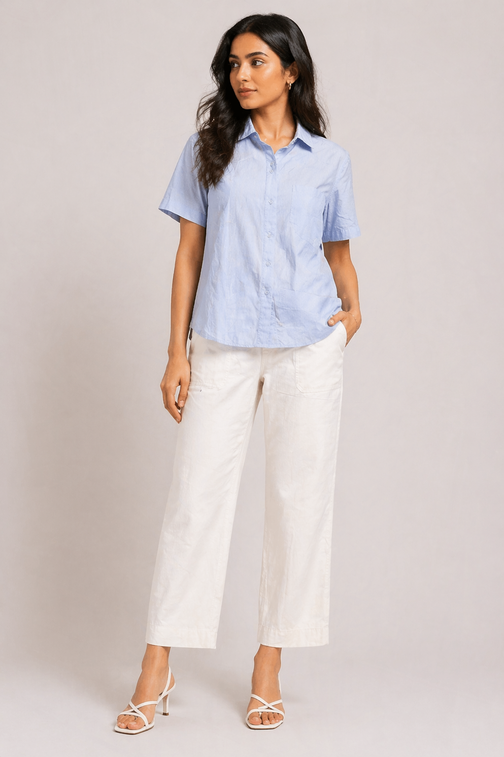 Classic Light Blue Short Sleeve Shirt