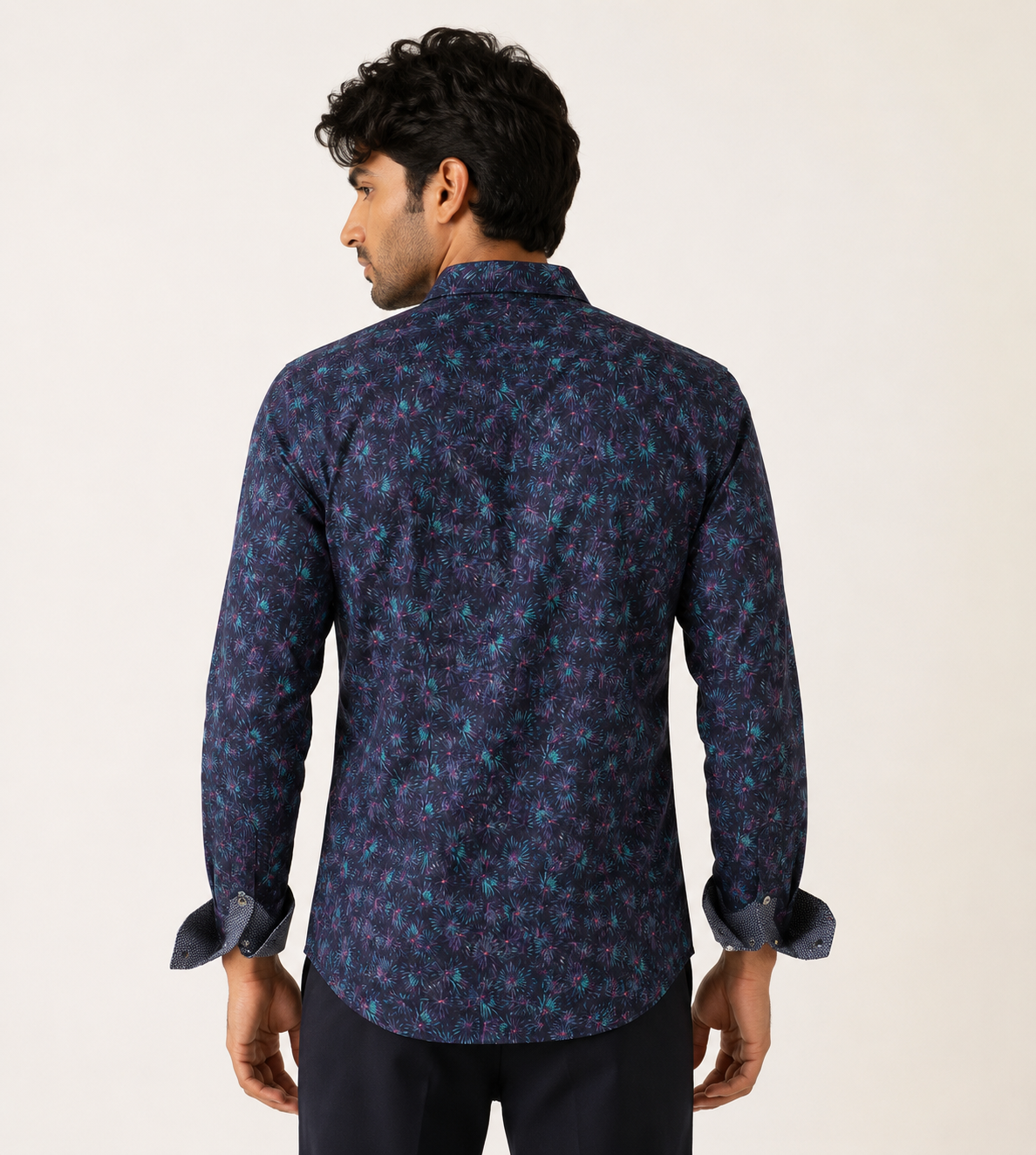 Midnight Firework Printed Shirt