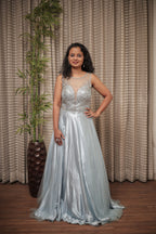 Crystal Mist A-Line Designer Gown