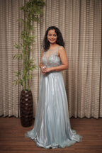 Crystal Mist A-Line Designer Gown
