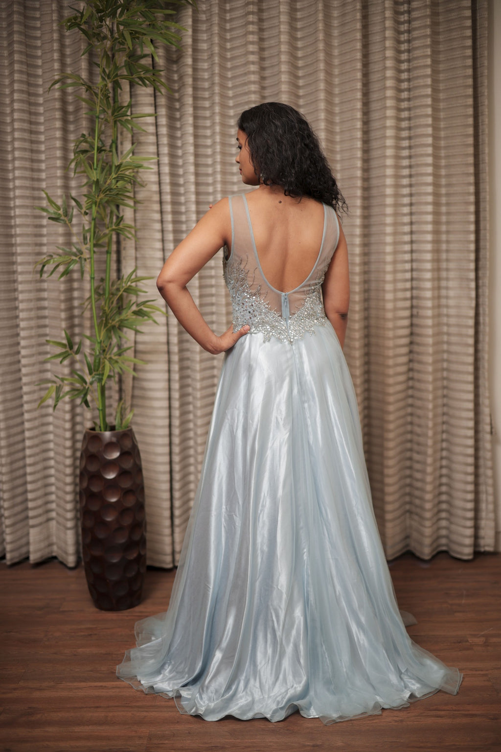 Crystal Mist A-Line Designer Gown