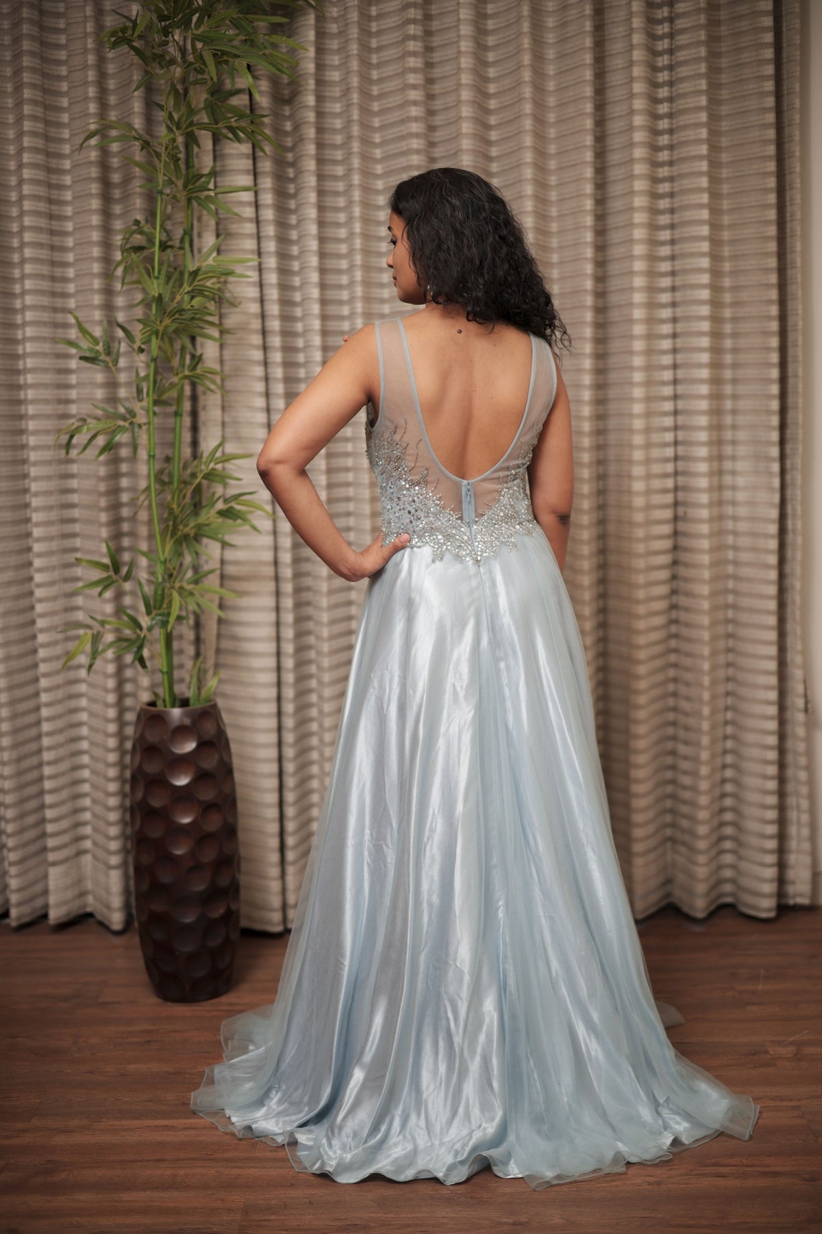 Crystal Mist A-Line Designer Gown