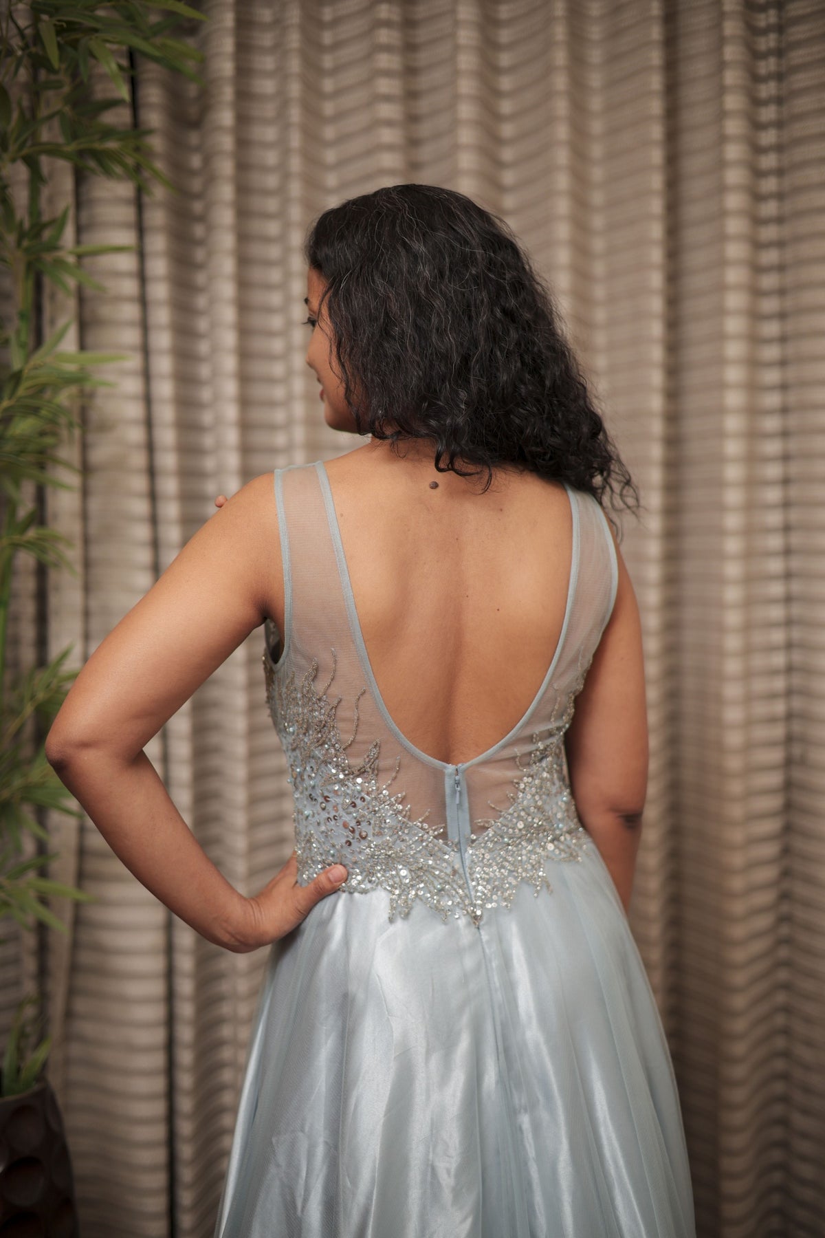 Crystal Mist A-Line Designer Gown