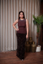 Midnight Glam Sequin Skirt Set
