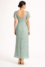 The "Enchanted Garden" Lace Evening Dress