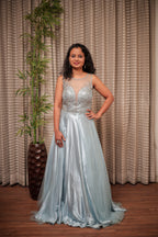 Crystal Mist A-Line Designer Gown